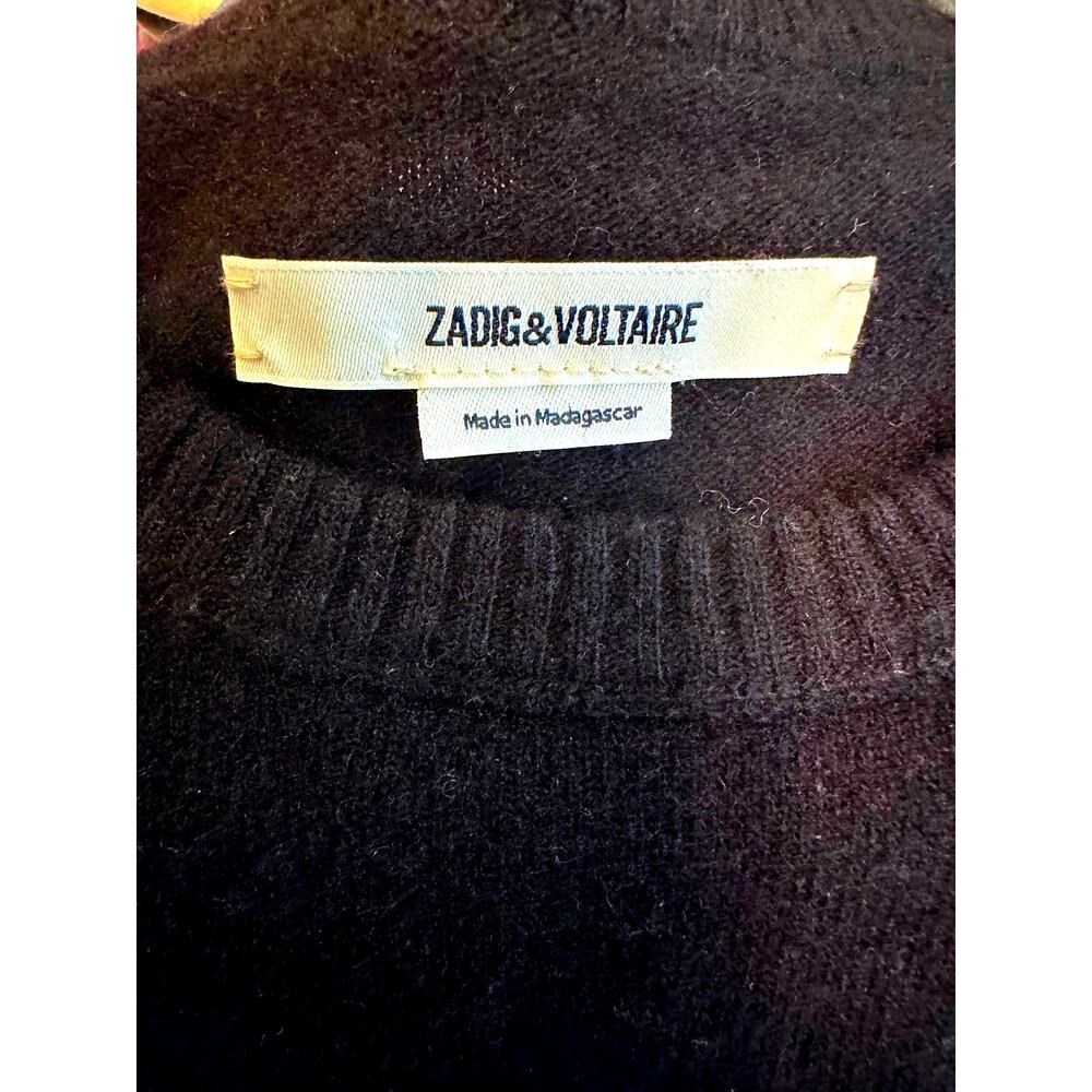 Zadig & Voltaire Cashmere Gaby Girls Can Do Anything Sweater XS - Picture 15 of 16